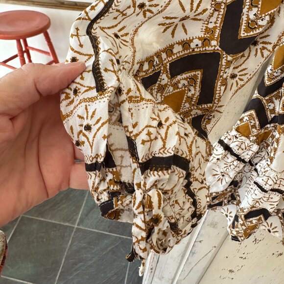 FREE PEOPLE BEIGE DOWN BY THE BAY TUNIC - Picture 7 of 7